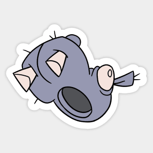 Hippo head Mascot Sticker